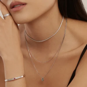 Collier Berawa - Argent