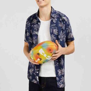 Chemisette bleu marine EDEN PARK imprimé exclusif feuilles 05FG