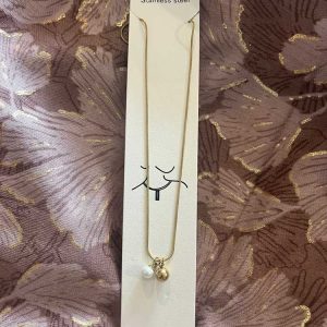 Collier double perle