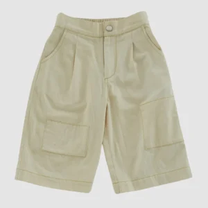 Cream Patch Wide Trouser