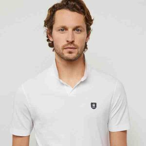 Polo blanc en coton piqué EDEN PARK 04RF