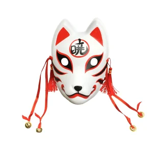 Masque renard japonais Myōjō traditionnel