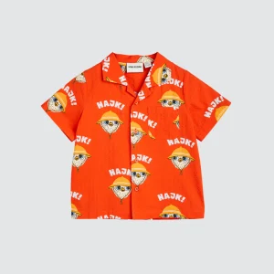 Hike AOP Woven SS Shirt Red