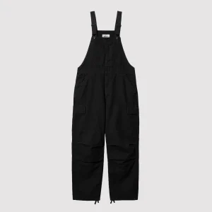 Cargo Bib Overall Black Stone Washed