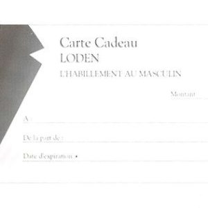 Achat bon cadeau LODEN (70€)