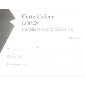 Achat bon cadeau LODEN (100€)