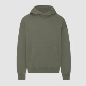 Organic Oversized Hood Dusty Olive