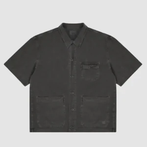 Pigment Half Shirt Jacket Dark Gray