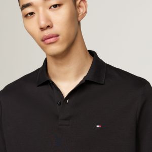 Polo TH coupe standard en coton manches longues 066F