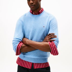 Pull TH en pure laine d&rsquo;agneau à col ras-du-cou 0674