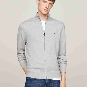 Pull zippé TH avec cachemire à col haut 05NS