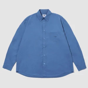 Relaxed Cotton Shirt Blue