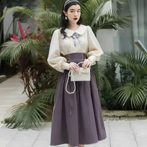 Robe japonaise rétro chic