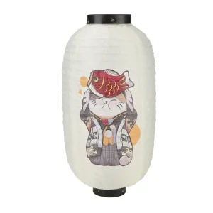 Lanterne japonaise en papier​ maneki neko