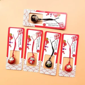 Clochette Daruma porte-bonheur