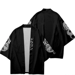 Veste kimono kanjis dragon