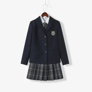 Uniforme scolaire japonais 4pcs pour étudiante