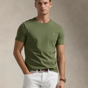 T-shirt RALPH LAUREN à col rond en jersey coupe ajustée 05S2