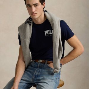 T-shirt en jersey à logo Custom Slim Fit 061D