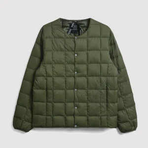 Crew Neck Down Jacket D. Olive
