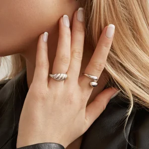 Bague Double Dôme - Argent