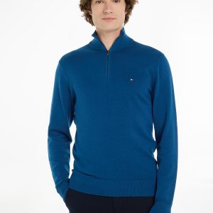 Pull TH zippé à bande emblématique 0555