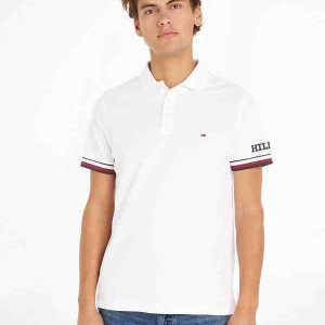 Polo ajusté à monotype Hilfiger 050K