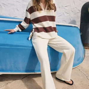 Chandail Rugby Henley - Sandalwood