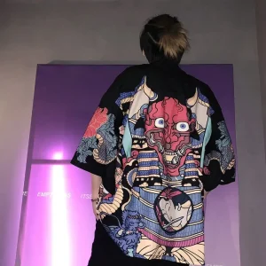 Veste Kimono homme démon japonais
