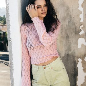 Chandail Dolly - Pink Lace