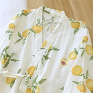 Pyjama japonais femme été