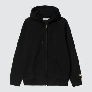 Hooded Chase Jacket Black / Gold
