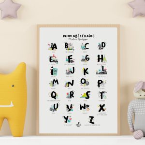 Affiche Mon Abécédaire 100% bourguignon