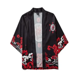 Veste kimono femme démon rouge