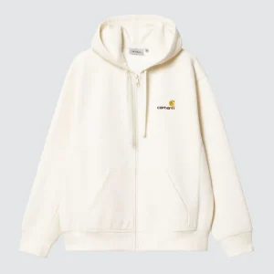 Hooded American Script Jacket Wax