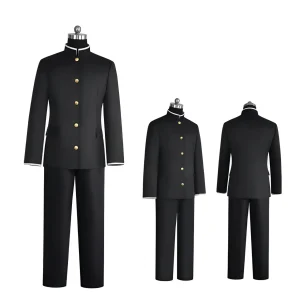 Uniforme Scolaire Japonais Gakuran pour Homme – Noir