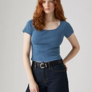 T-shirt Essential - Indigo Rib