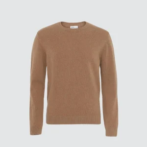 Classic Merino Wool Crew Sahara Camel