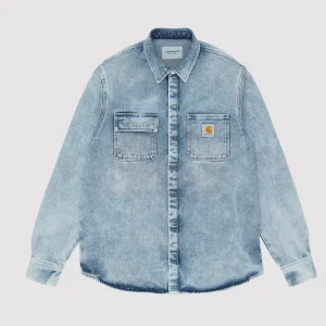 Salinac Shirt Jacket Blue Light Used Wash