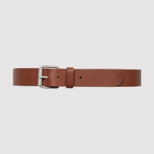Script Belt Leather Cognac / Silver