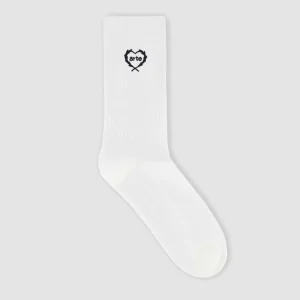 Arte Small Heart Socks White