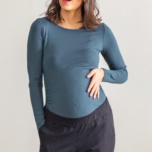 Tee-shirt de grossesse vert forêt