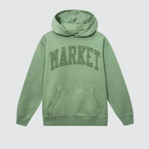 Vintage Wash Arc Hoodie Basil