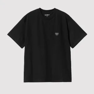 W' S/S Heart Patch T-Shirt Black