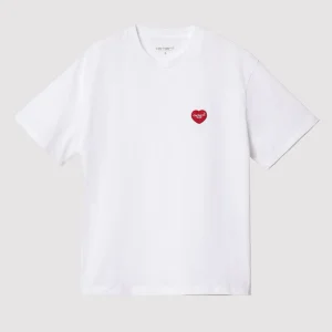 W' S/S Heart Patch T-Shirt White